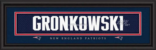  New England Patriots Rob Gronkowski Print 8x24 Framed -  ToylandEU™