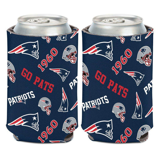New England Patriots Scatterprint Can Cooler 12 Oz Foam - ToylandEU