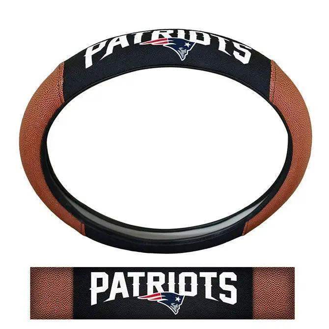  New England Patriots Steering Wheel Cover Pigskin Style -  ToylandEU™