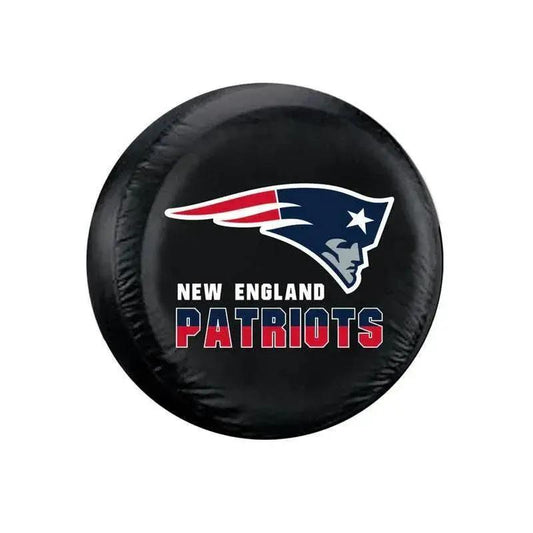  New England Patriots Tire Cover Large Black Vinyl Universal Fit -  ToylandEU™