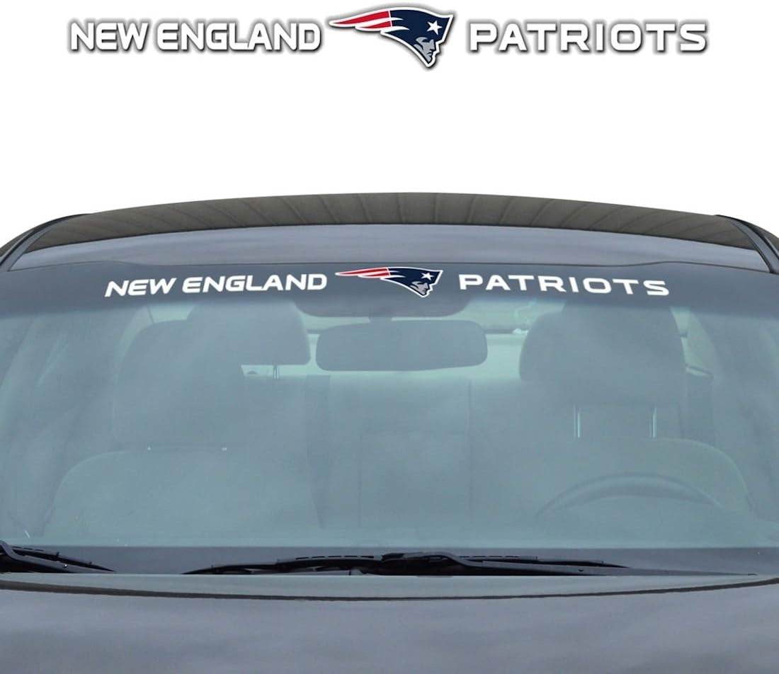 New England Patriots Windshield Decal 35 By 4 Universal Fit - ToylandEU