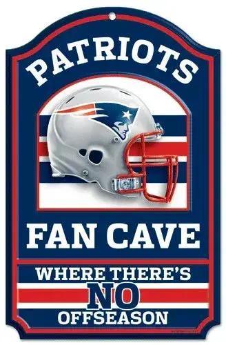  New England Patriots Wood Sign - 11"x17" Fan Cave Design -  ToylandEU™