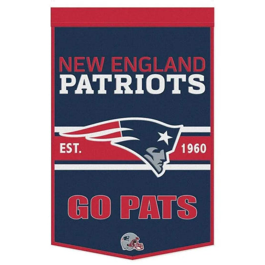  New England Patriots Wool Banner 24x38 Dynasty Slogan -  ToylandEU™