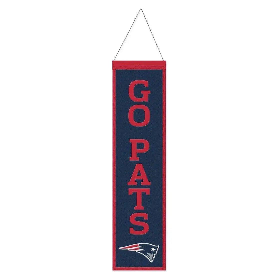  New England Patriots Wool Banner 8x32 Heritage Slogan -  ToylandEU™