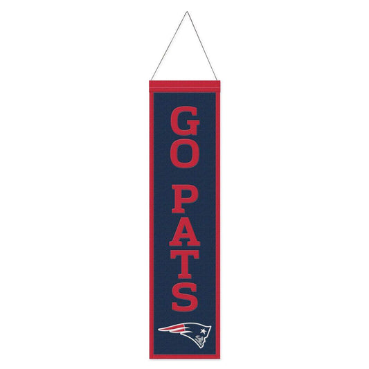 New England Patriots Wool Banner 8x32 Heritage Slogan - ToylandEU