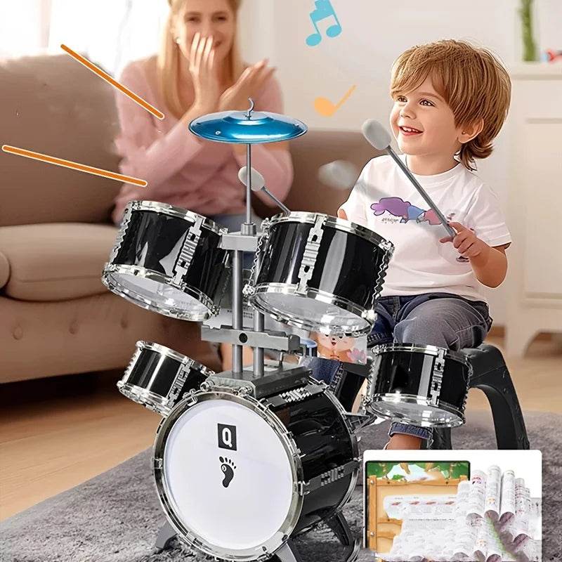 New European And American Children's Rock Drum Instrument Toy Set - ToylandEU