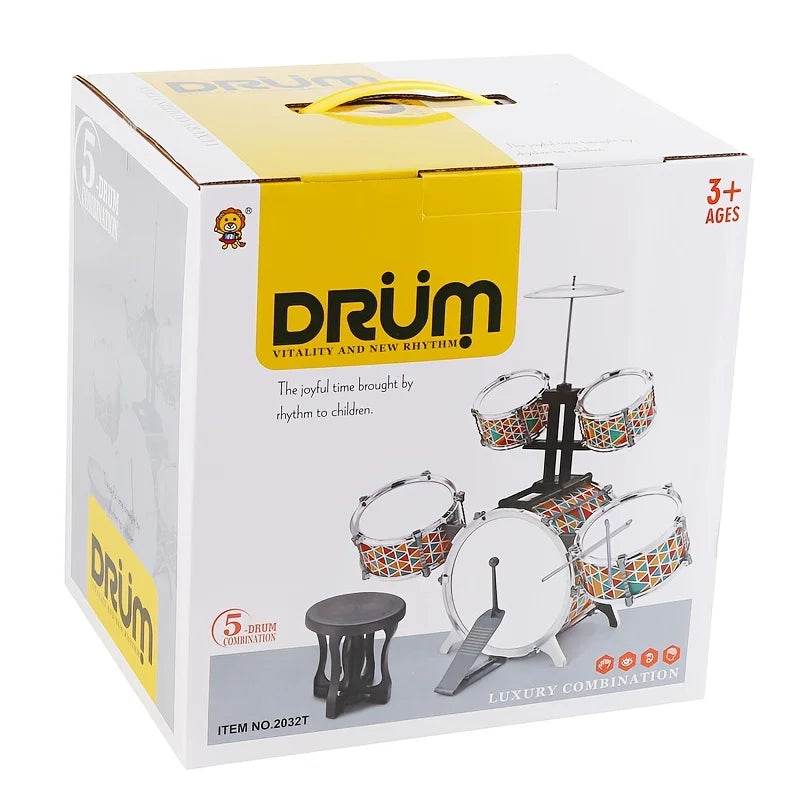 New European And American Children's Rock Drum Instrument Toy Set - ToylandEU