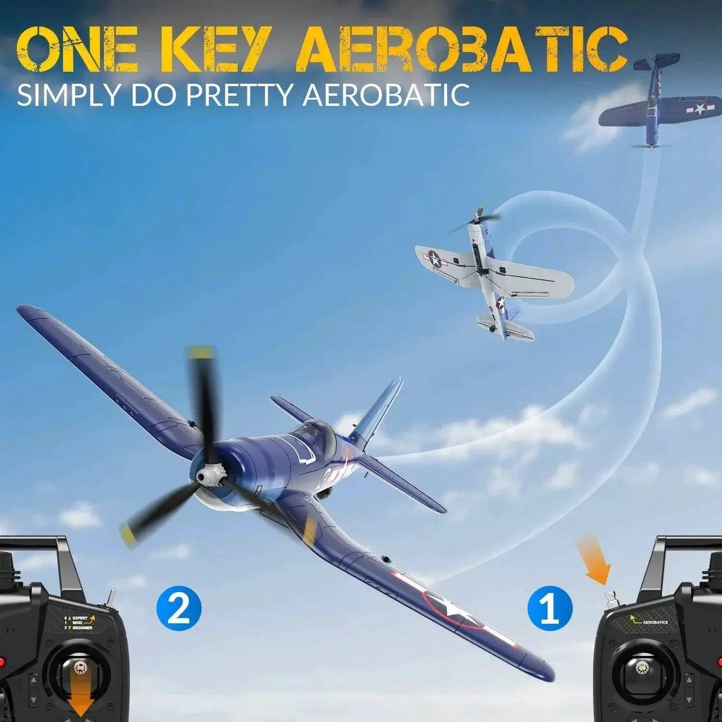  New F4U Corsair RC Plane 400mm Wingspan RTF Toy -  ToylandEU™