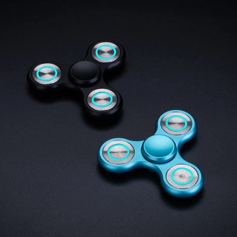 New Fidget Spinner Luminous Aluminum Alloy Triangular Hand Spinner For Adult EDC Desk Toy - ToylandEU