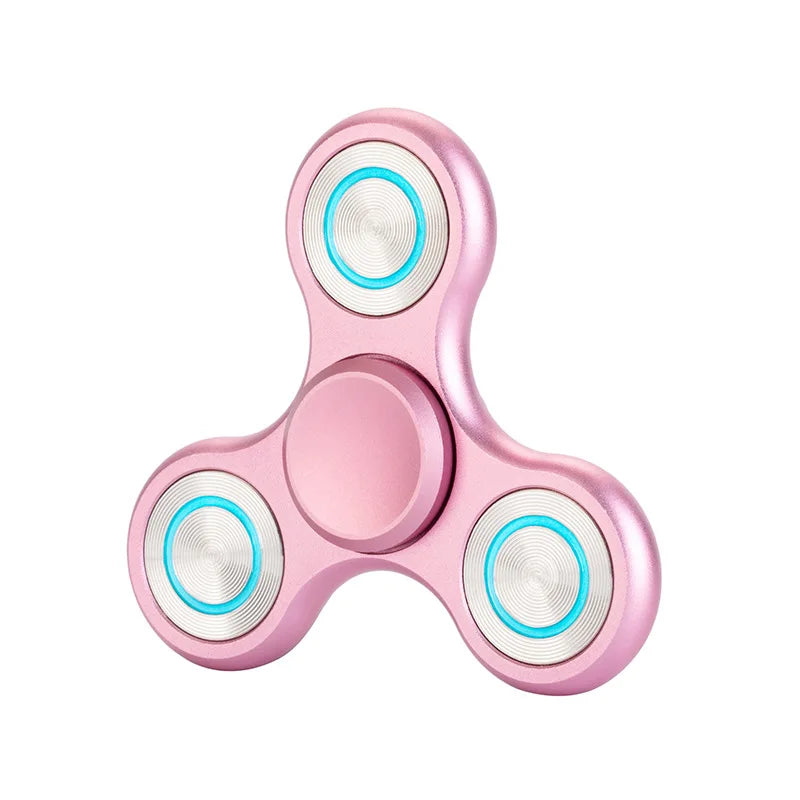 New Fidget Spinner Luminous Aluminum Alloy Triangular Hand Spinner For Adult EDC Desk Toy - ToylandEU