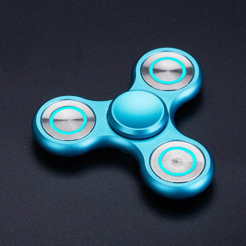New Fidget Spinner Luminous Aluminum Alloy Triangular Hand Spinner For Adult EDC Desk Toy - ToylandEU
