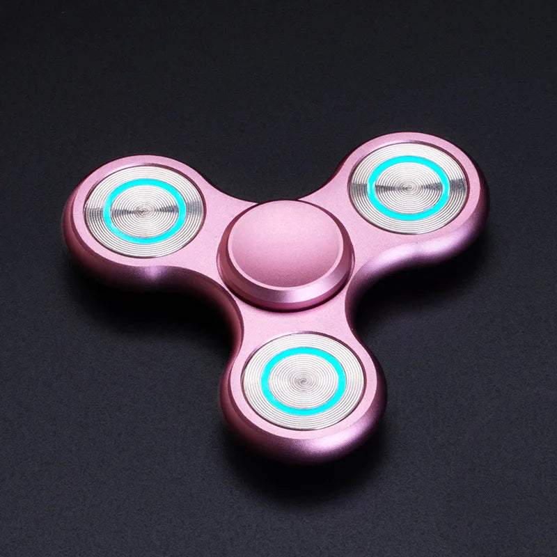 New Fidget Spinner Luminous Aluminum Alloy Triangular Hand Spinner For Adult EDC Desk Toy - ToylandEU
