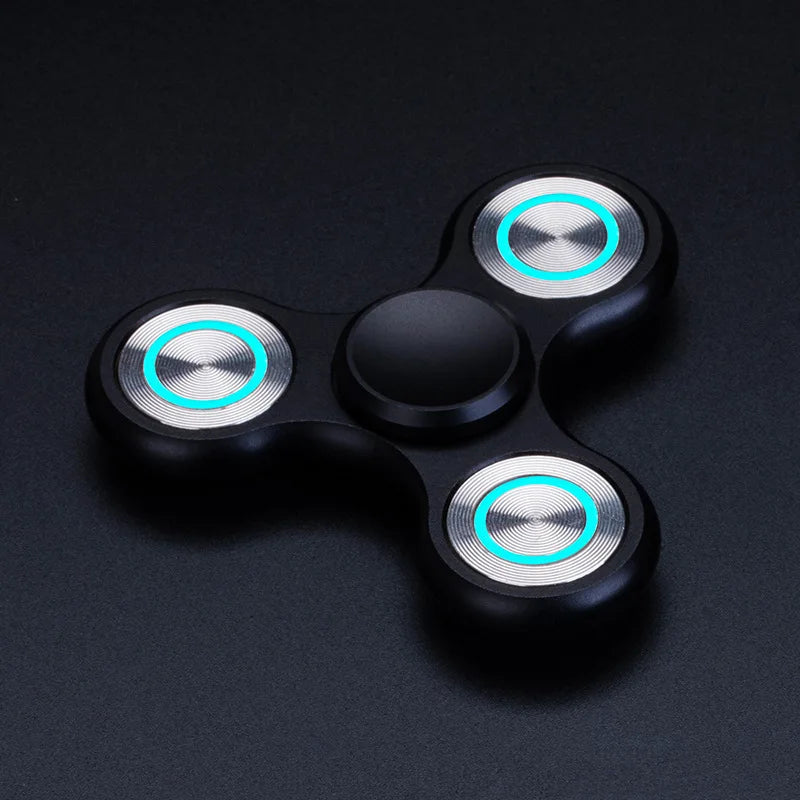 New Fidget Spinner Luminous Aluminum Alloy Triangular Hand Spinner For Adult EDC Desk Toy - ToylandEU
