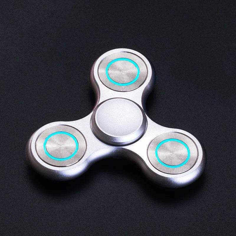 New Fidget Spinner Luminous Aluminum Alloy Triangular Hand Spinner For Adult EDC Desk Toy - ToylandEU