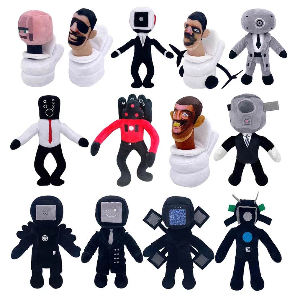 New Funny Skibidi Toilet Plush Toy Cartoon Dolls Speakerman Soft Stuffed Doll Gift for Kid - ToylandEU