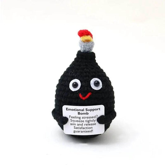  New Handmade Knitted Positive Energy Panda Doll Home Decor -  ToylandEU™