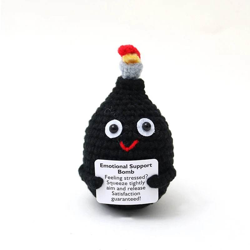 New Handmade Knitted Positive Energy Panda Doll Home Decor - ToylandEU