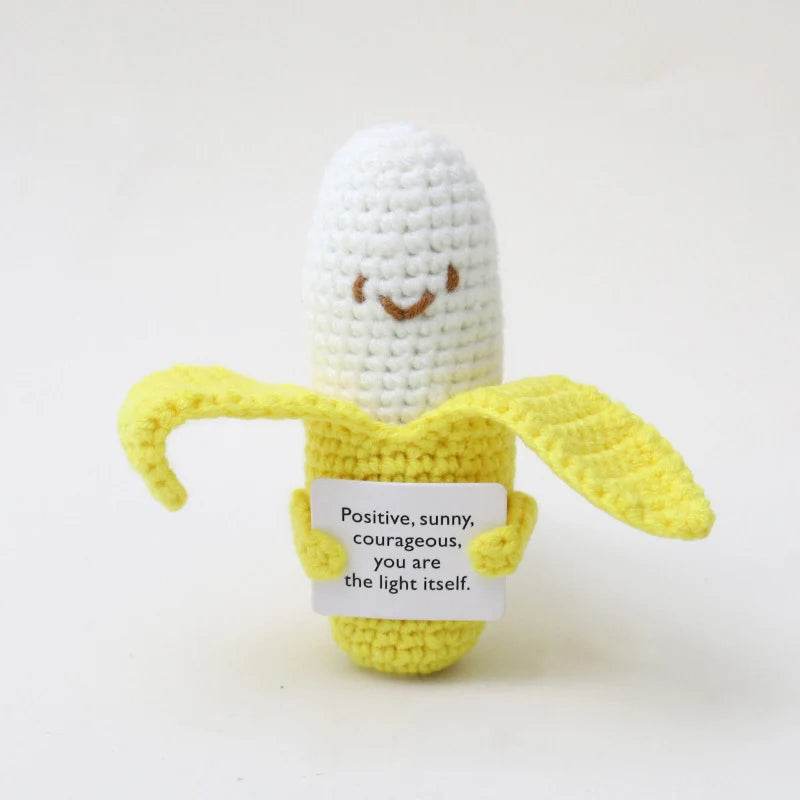 New Handmade Knitted Positive Energy Panda Doll Home Decor - ToylandEU