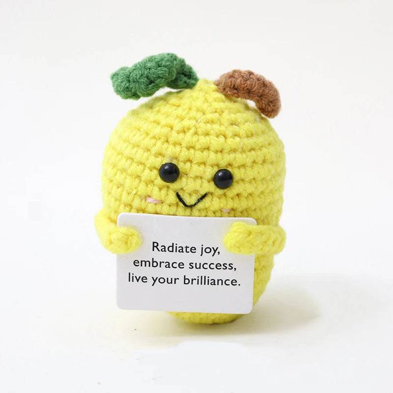 New Handmade Knitted Positive Energy Panda Doll Home Decor - ToylandEU