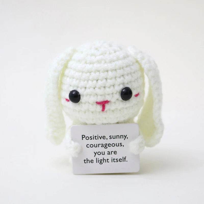 New Handmade Knitted Positive Energy Panda Doll Home Decor - ToylandEU