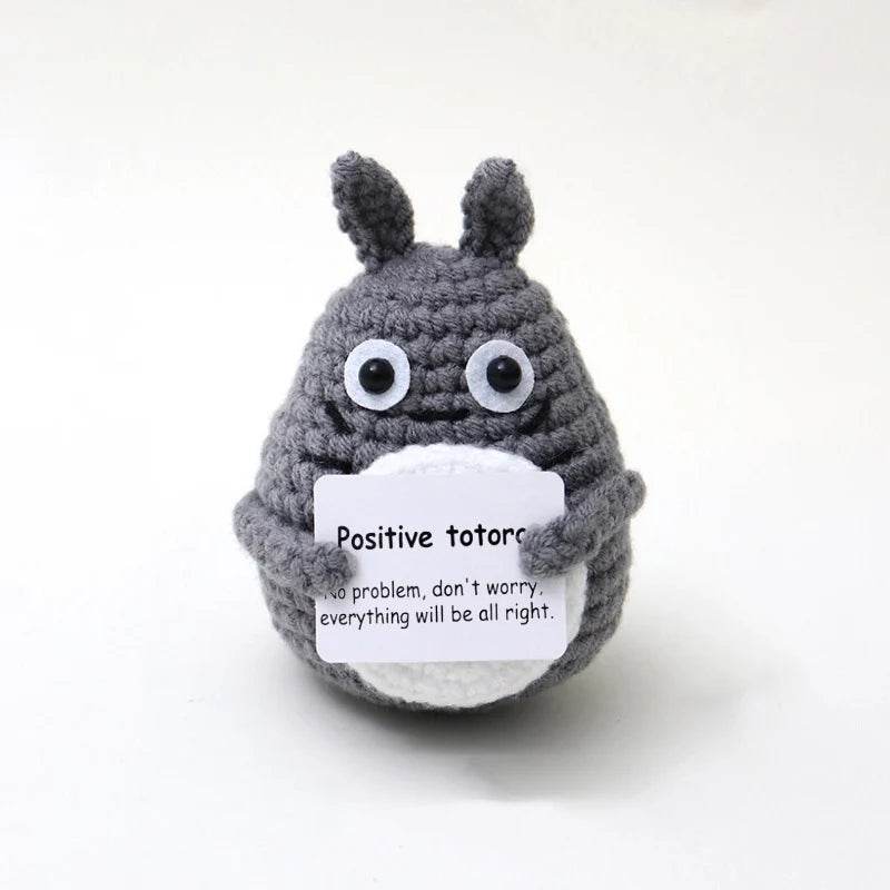 New Handmade Knitted Positive Energy Panda Doll Home Decor - ToylandEU