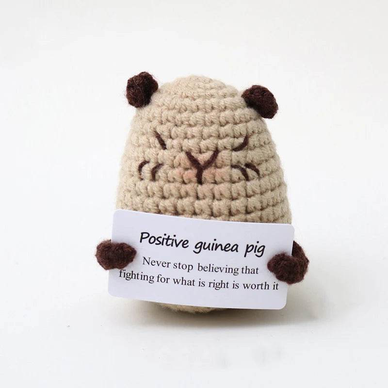 New Handmade Knitted Positive Energy Panda Doll Home Decor - ToylandEU