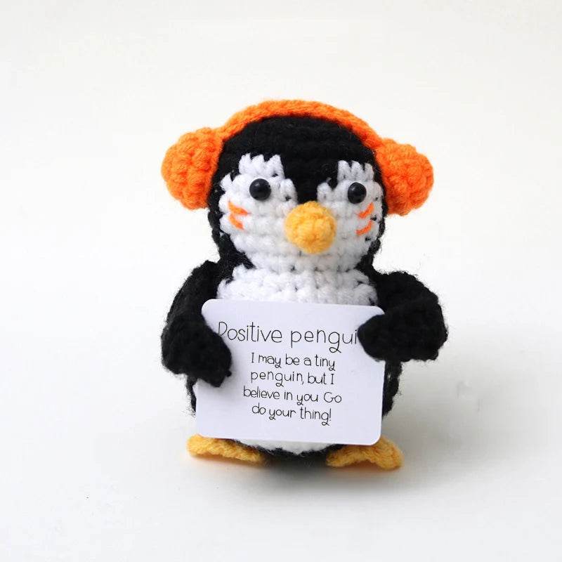 New Handmade Knitted Positive Energy Panda Doll Home Decor - ToylandEU