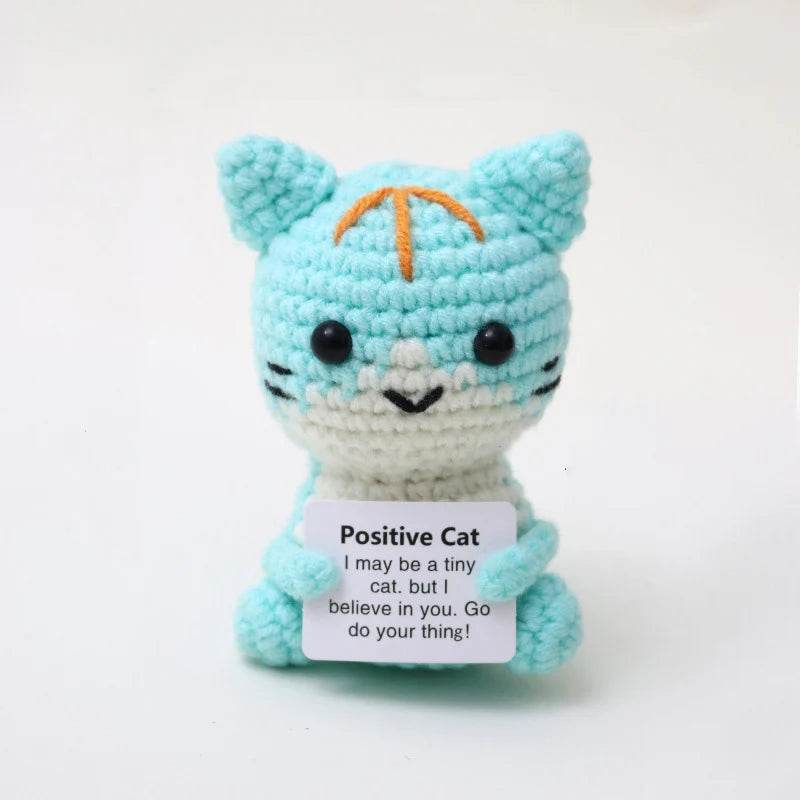 New Handmade Knitted Positive Energy Panda Doll Home Decor - ToylandEU