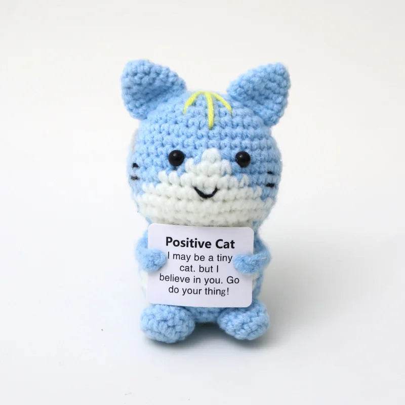 New Handmade Knitted Positive Energy Panda Doll Home Decor - ToylandEU