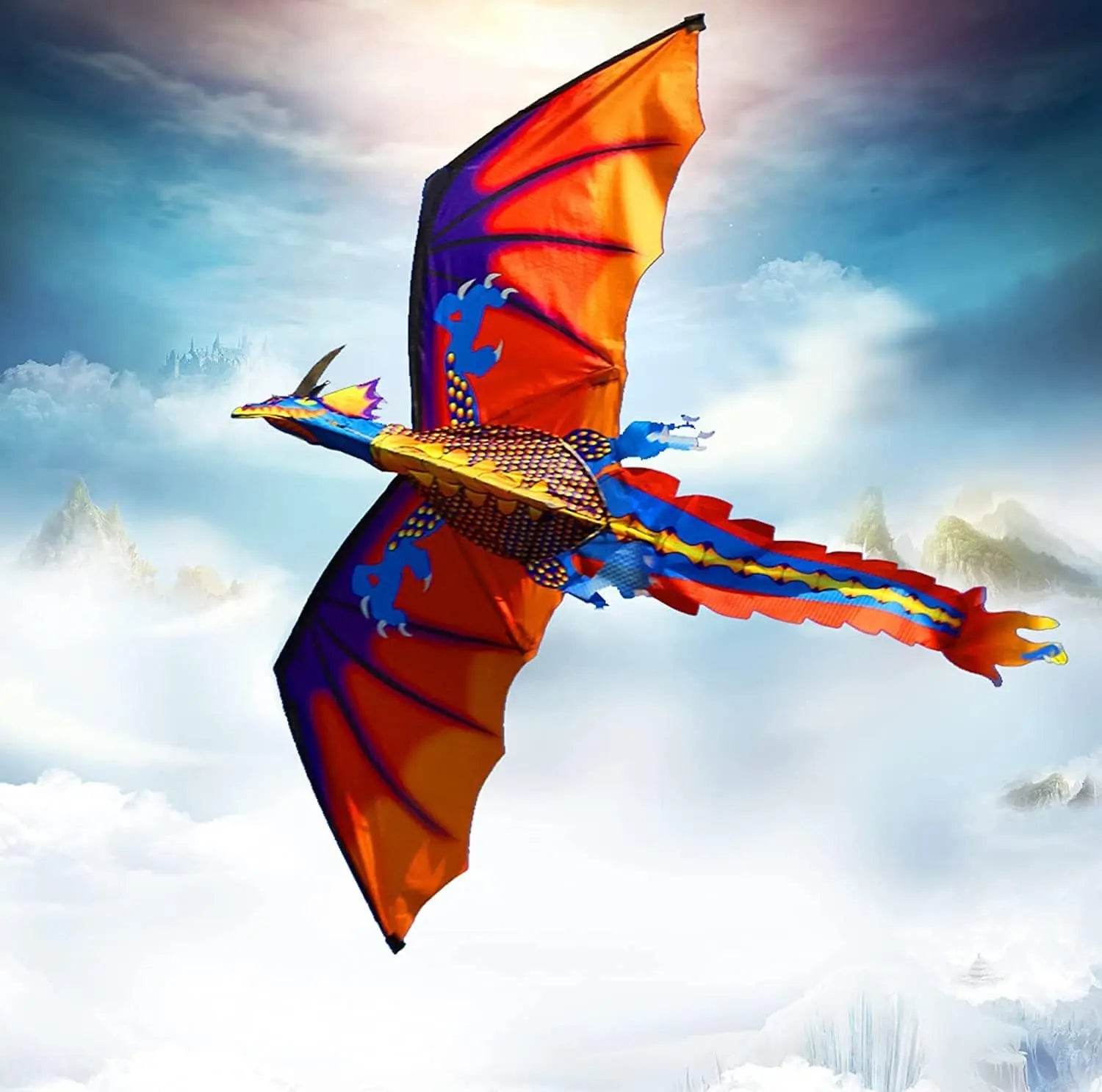 New High Quality Classical Dragon Kite 140cm x 120cm - ToylandEU