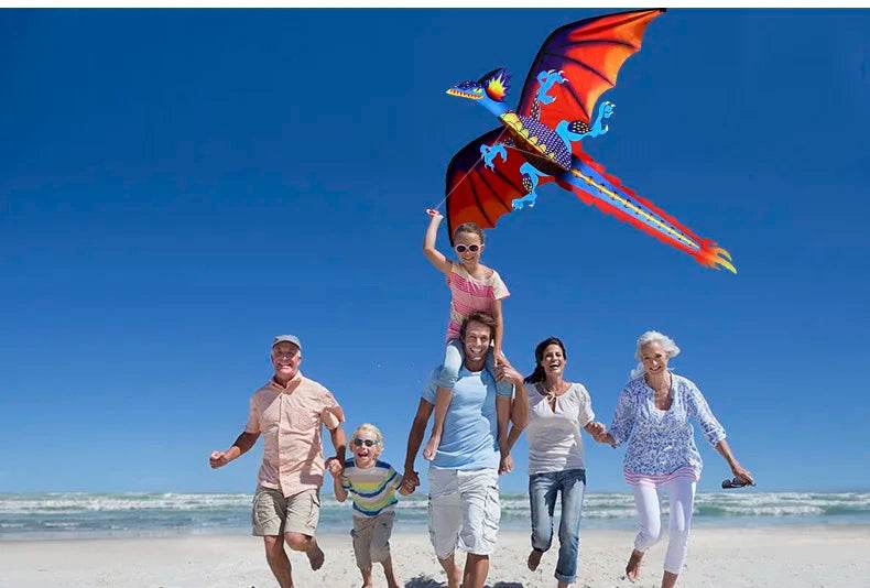 New High Quality Classical Dragon Kite 140cm x 120cm - ToylandEU