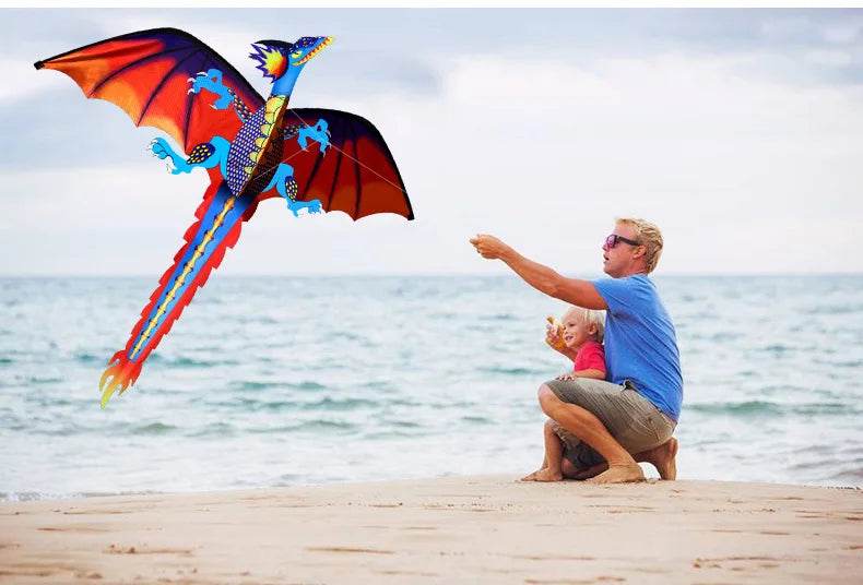 New High Quality Classical Dragon Kite 140cm x 120cm - ToylandEU