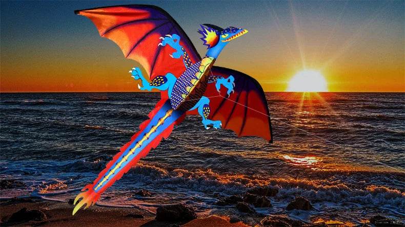 New High Quality Classical Dragon Kite 140cm x 120cm - ToylandEU