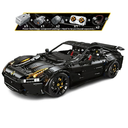 Creative Moc F12 Super Sport Black Racing Building Set - 3097pcs ToylandEU.com Toyland EU