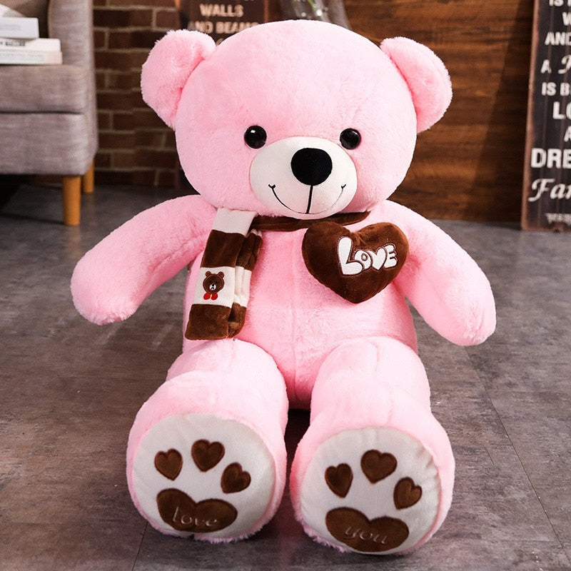 New Hot High Quality 4 Colors Teddy Bear With Scarf Stuffed Animals