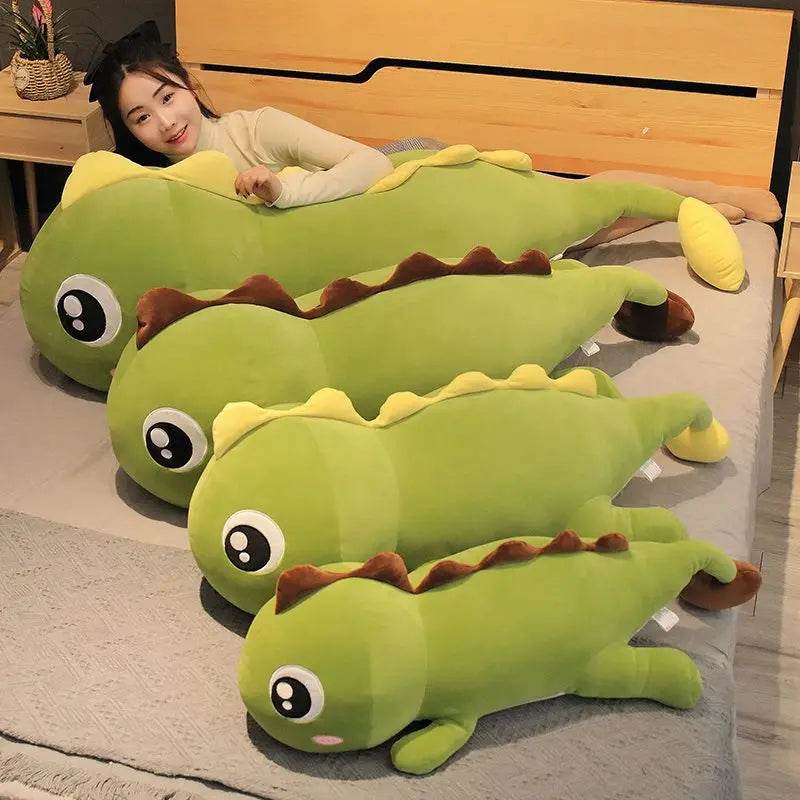 New Huggable Big Long Cute Dinosaur Plush Toy Soft Cartoon Crocodile Doll Girlfriend Pillow - ToylandEU
