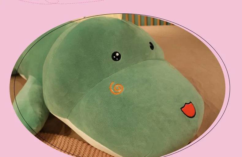 New Huggable Big Long Cute Dinosaur Plush Toy Soft Cartoon Crocodile Doll Girlfriend Pillow - ToylandEU