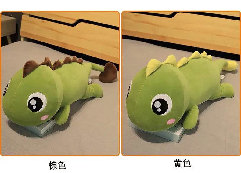 New Huggable Big Long Cute Dinosaur Plush Toy Soft Cartoon Crocodile Doll Girlfriend Pillow - ToylandEU