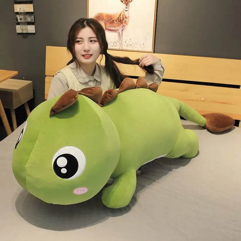New Huggable Big Long Cute Dinosaur Plush Toy Soft Cartoon Crocodile Doll Girlfriend Pillow - ToylandEU