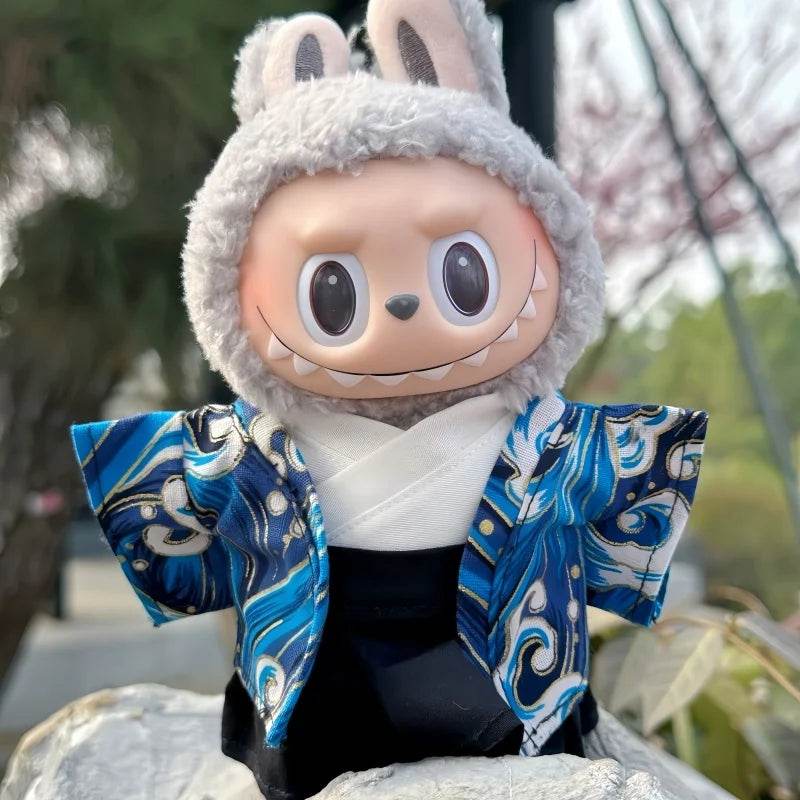 New Japanese Kimono 17cm Labubu Suit V1v2 Blind Box Set - ToylandEU