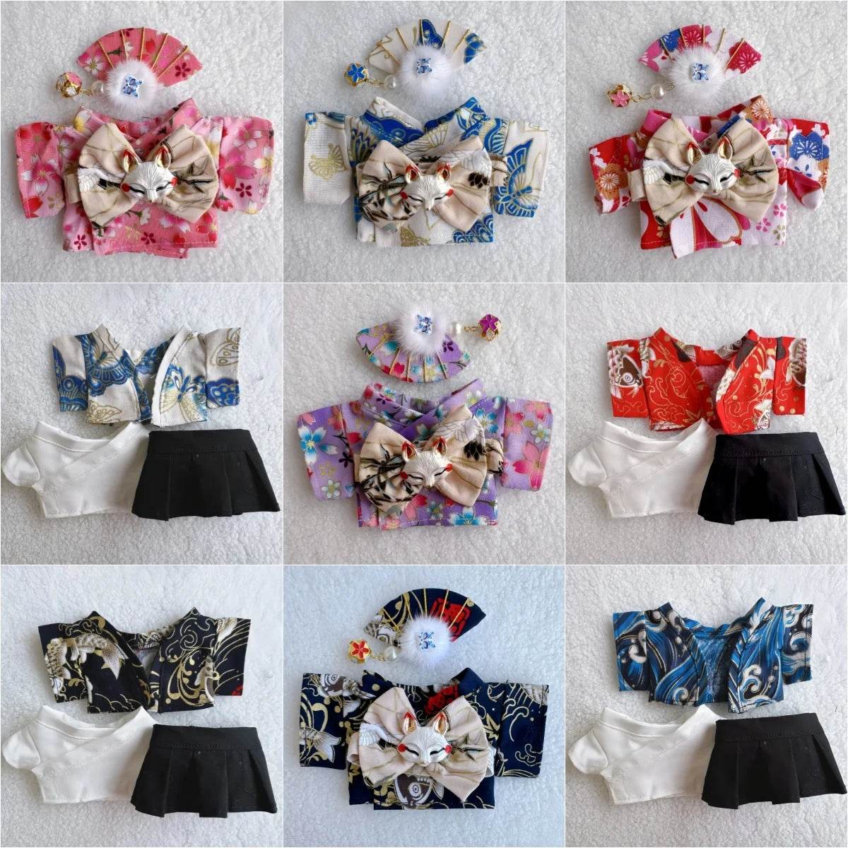 New Japanese Kimono 17cm Labubu Suit V1v2 Blind Box Set - ToylandEU