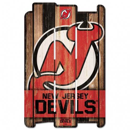 New Jersey Devils 11x17 Wood Fence Style Sign Special Order - ToylandEU