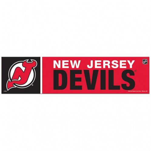 New Jersey Devils 3x12 Bumper Strip Decal Self Adhesive - ToylandEU