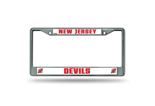 New Jersey Devils Chrome License Plate Frame Special Order - ToylandEU