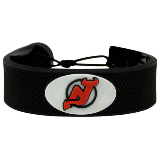 New Jersey Devils Leather Bracelet With Ceramic Bead - ToylandEU