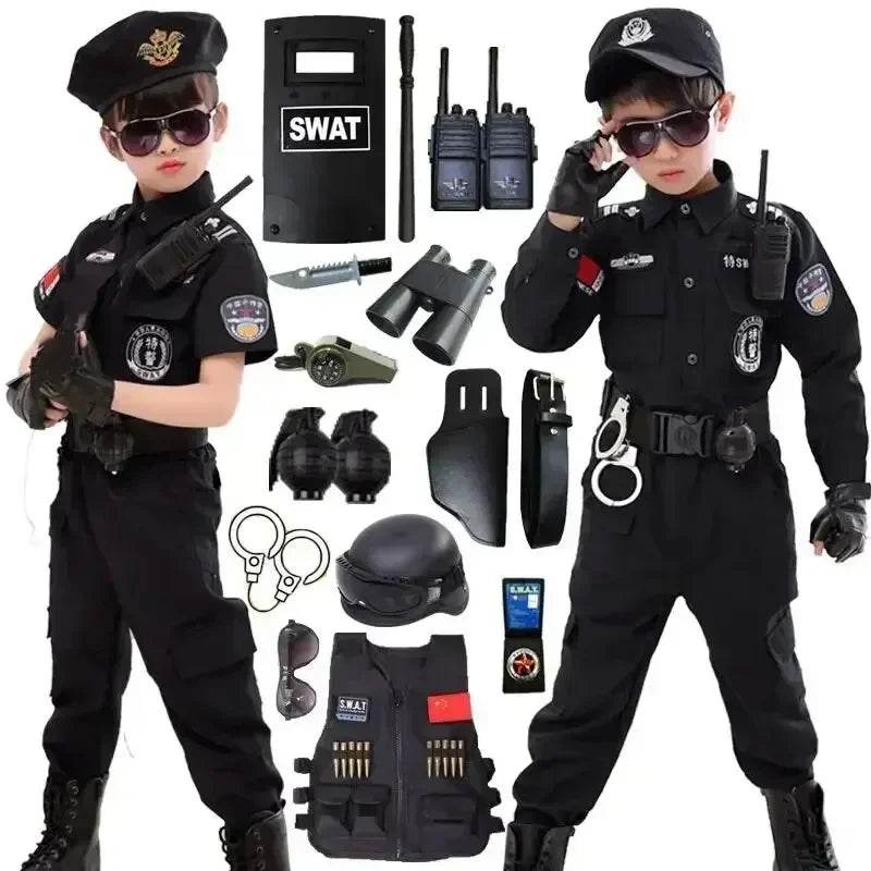 New Kids Police Costume Set With Hat For Halloween - ToylandEU