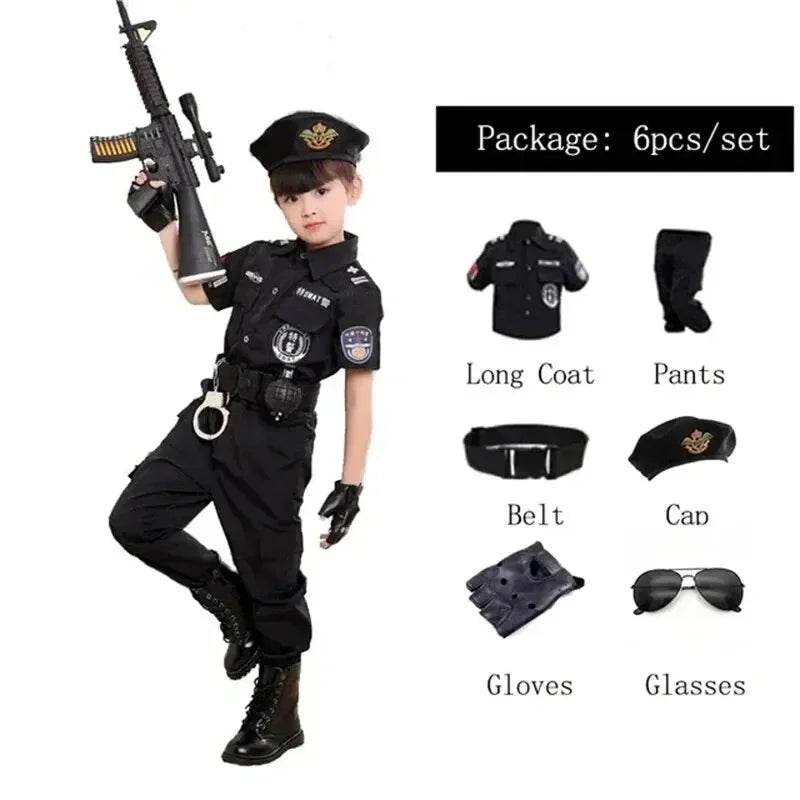 New Kids Police Costume Set With Hat For Halloween - ToylandEU