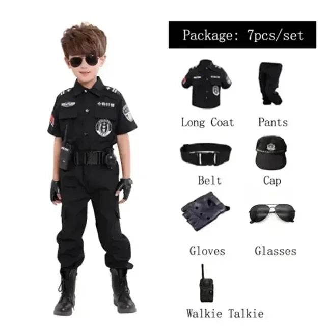 New Kids Police Costume Set With Hat For Halloween - ToylandEU