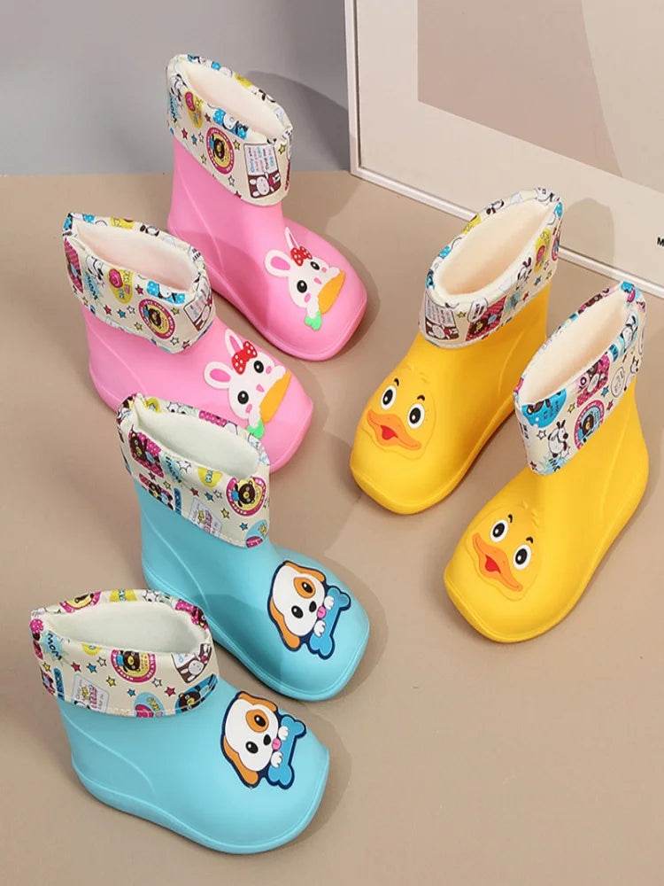 New Kids Rain Boots Waterproof PVC Unisex Durable For Kids - ToylandEU