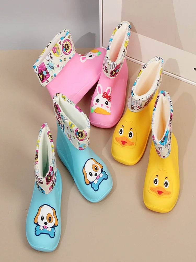 New Kids Rain Boots Waterproof PVC Unisex Durable For Kids - ToylandEU
